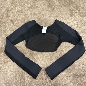 Five dance wear crop top long sleeve mesh